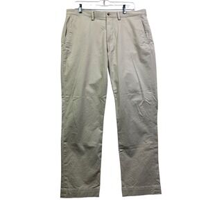Polo Ralph Lauren Men Khaki Chino Pants Straight Fit Classic Casual Size 34x32